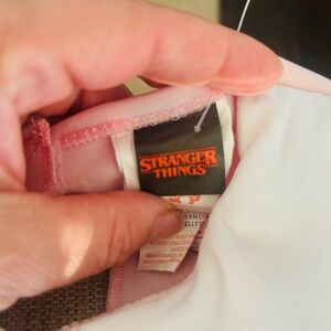 Stranger Things Pink and White Apparel
